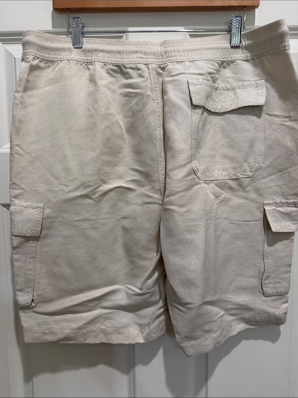 Cubavera Cream Cargo Drawstring Shorts - Picture 2 of 2